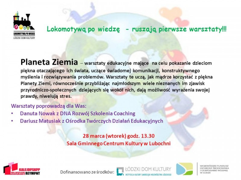 Planeta Ziemia ? Warsztaty edukacyjne mające nacelu