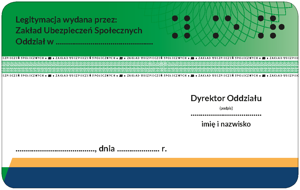 legitymacja - emeryta+ Braille+tekst do Rozporz rewers