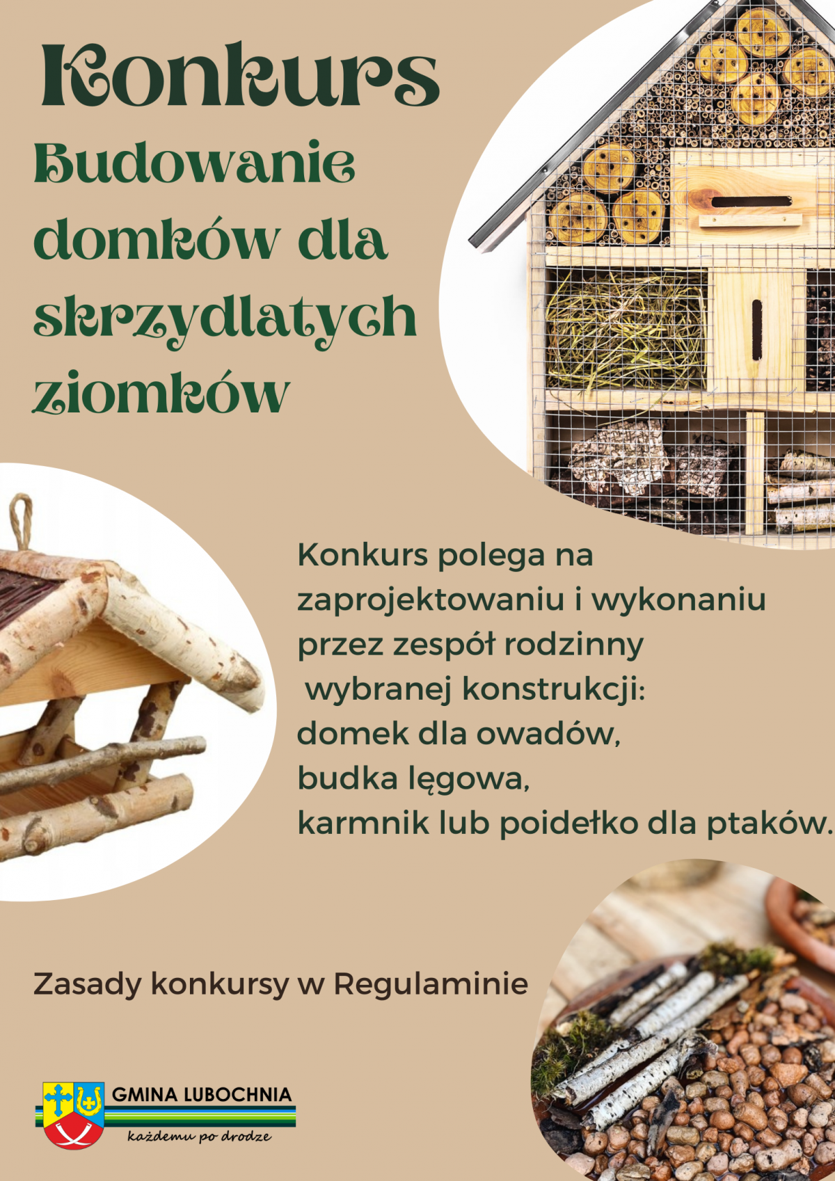 Niebiesko żółty zabawny plakat półkolonie dla dzieci